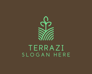 Agriculture Seedling Plant logo design