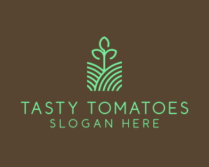 Agriculture Seedling Plant logo design