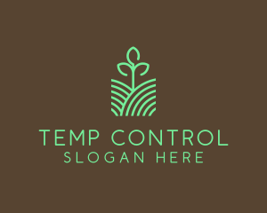 Agriculture Seedling Plant logo design