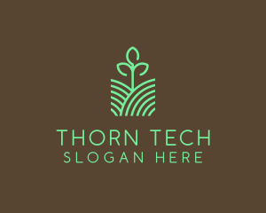 Agriculture Seedling Plant logo design