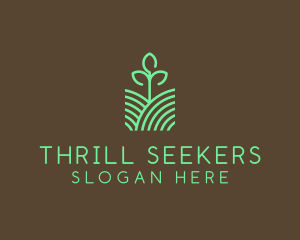 Agriculture Seedling Plant logo design