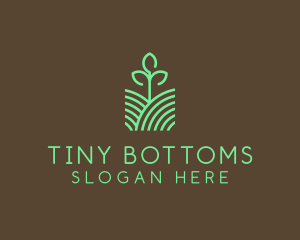 Agriculture Seedling Plant logo design