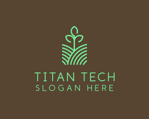 Agriculture Seedling Plant logo design