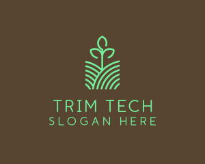 Agriculture Seedling Plant logo design