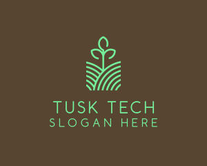 Agriculture Seedling Plant logo design