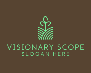 Agriculture Seedling Plant logo design