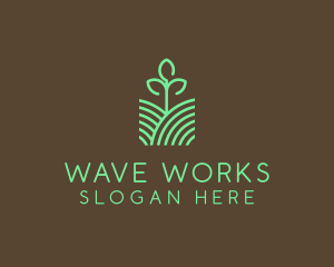 Agriculture Seedling Plant logo design