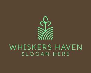 Agriculture Seedling Plant logo design