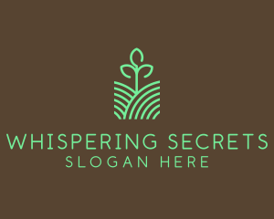 Agriculture Seedling Plant logo design