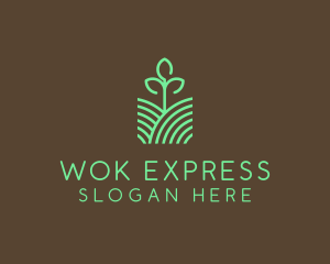 Agriculture Seedling Plant logo design