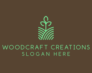 Agriculture Seedling Plant logo design