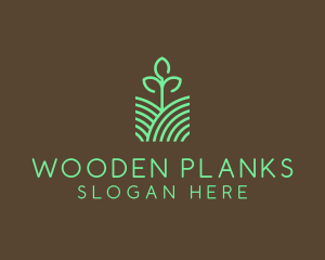 Agriculture Seedling Plant logo design