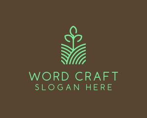 Agriculture Seedling Plant logo design