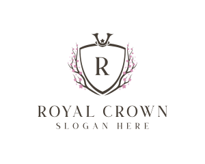 Royal Flower Crest logo design