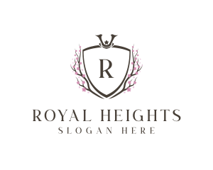 Royal Flower Crest logo design