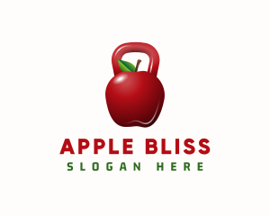 Apple Kettle Bell Fitness logo design