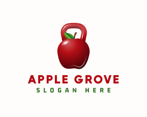 Apple Kettle Bell Fitness logo design