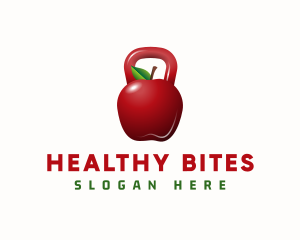 Apple Kettle Bell Fitness logo design