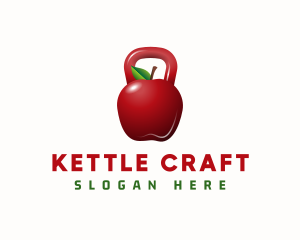 Apple Kettle Bell Fitness logo design