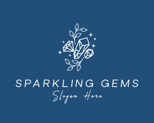Sparkling Crystal Gem  logo design