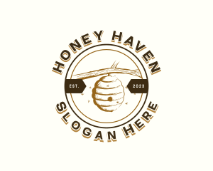 Apiary - Beehive Honey Apiary logo design