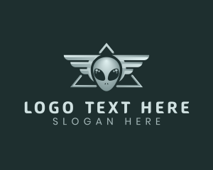 Aircraft - Alien Wing Gaming logo design