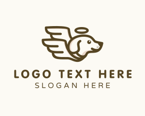 Veterinarian - Pet Dog Wings logo design