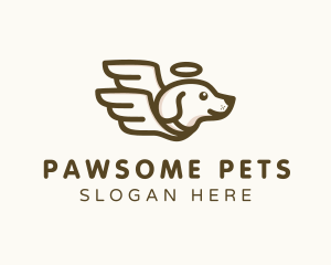 Pet Dog Wings logo design