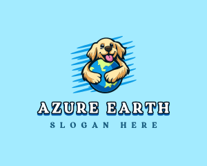 Dog Earth Hug logo design