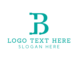 Networking - Modern Teal B logo design