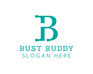 Modern Teal B logo design