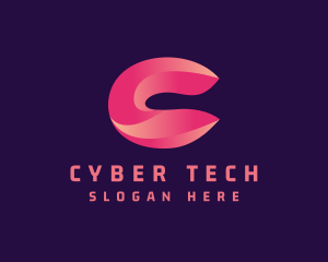 Cyber Tech Application logo design