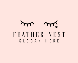 Feminine Eyelash Beauty  logo design