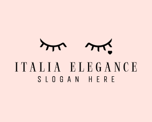 Feminine Eyelash Beauty  logo design