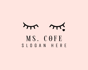 Feminine Eyelash Beauty  logo design