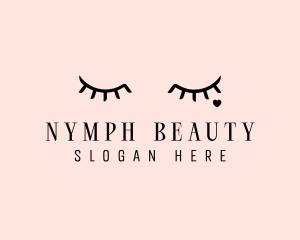 Feminine Eyelash Beauty  logo design