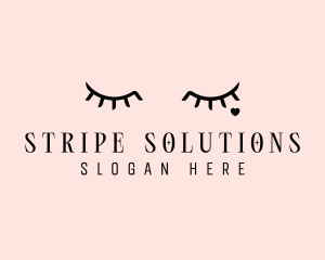 Feminine Eyelash Beauty  logo design