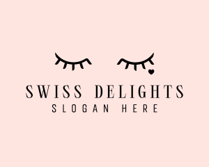 Feminine Eyelash Beauty  logo design