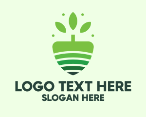 Fertilizer - Organic Farm Tree logo design
