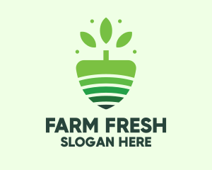 Organic Farm Tree logo design