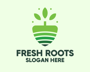 Organic Farm Tree logo design