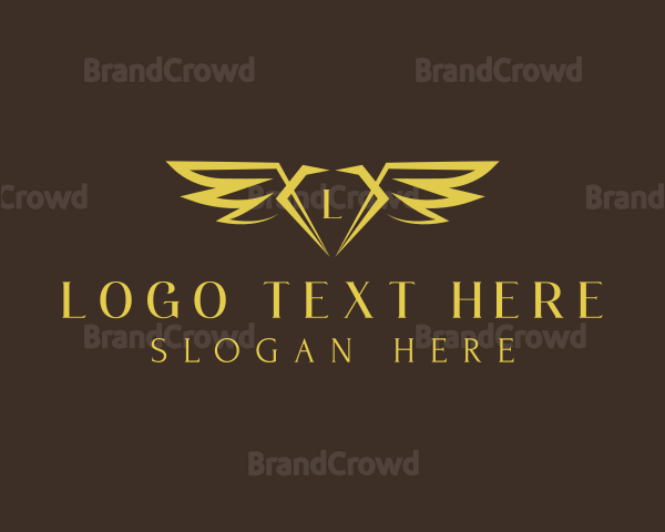 Luxury Diamond Wing Logo