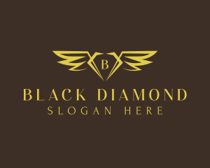 Luxury Diamond Wing logo design