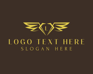 Luxury Diamond Wing Logo