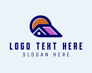 Roof Services - Sun Roof House logo design
