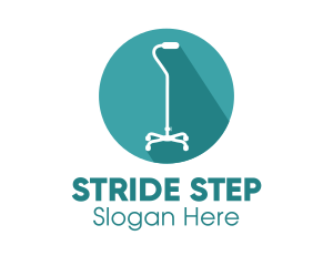 Walking - Senior Walking Stick logo design