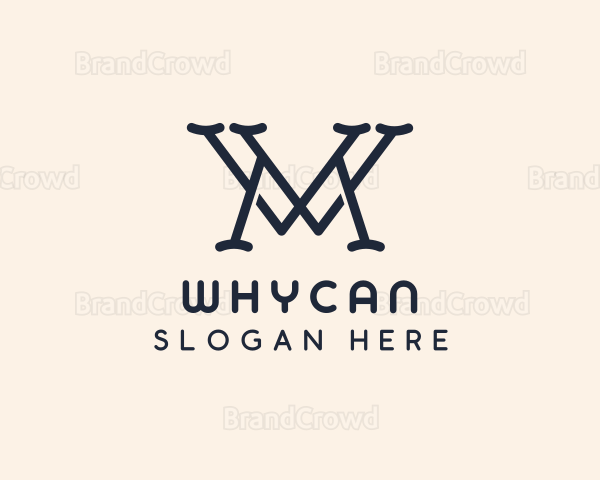 Consulting Business Firm Letter WM Logo