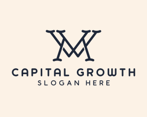 Investors - Business Firm Letter WM logo design