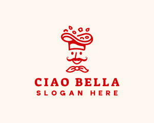 Italian Pizza Hat logo design