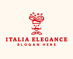 Italian Pizza Hat logo design